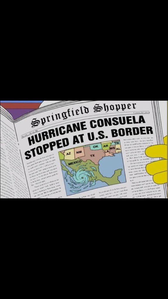 clawmorningstar's tweet photo. Y del libro de las revelaciones de los Simpson  #HurricanePatricia https://t.co/vnQUopGM70