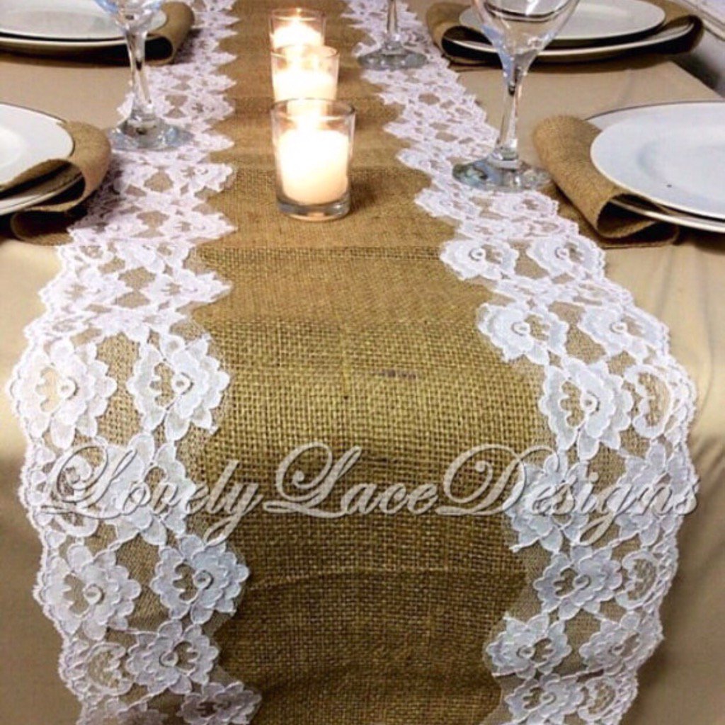 lovelylacedesgn's tweet photo. WEDDING RUNNER https://t.co/o32giDwOqC #tabledecor #burlaprunner #weddings #decor https://t.co/Bc75fOs8JG