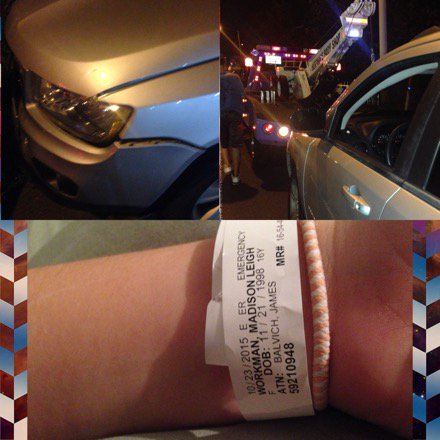 Madiboo29's tweet photo. I didn't get to get many pictures of my car since my knee was messed up, but the good lord kept me alive tonight🙏🏽 https://t.co/26A1QwuQnR
