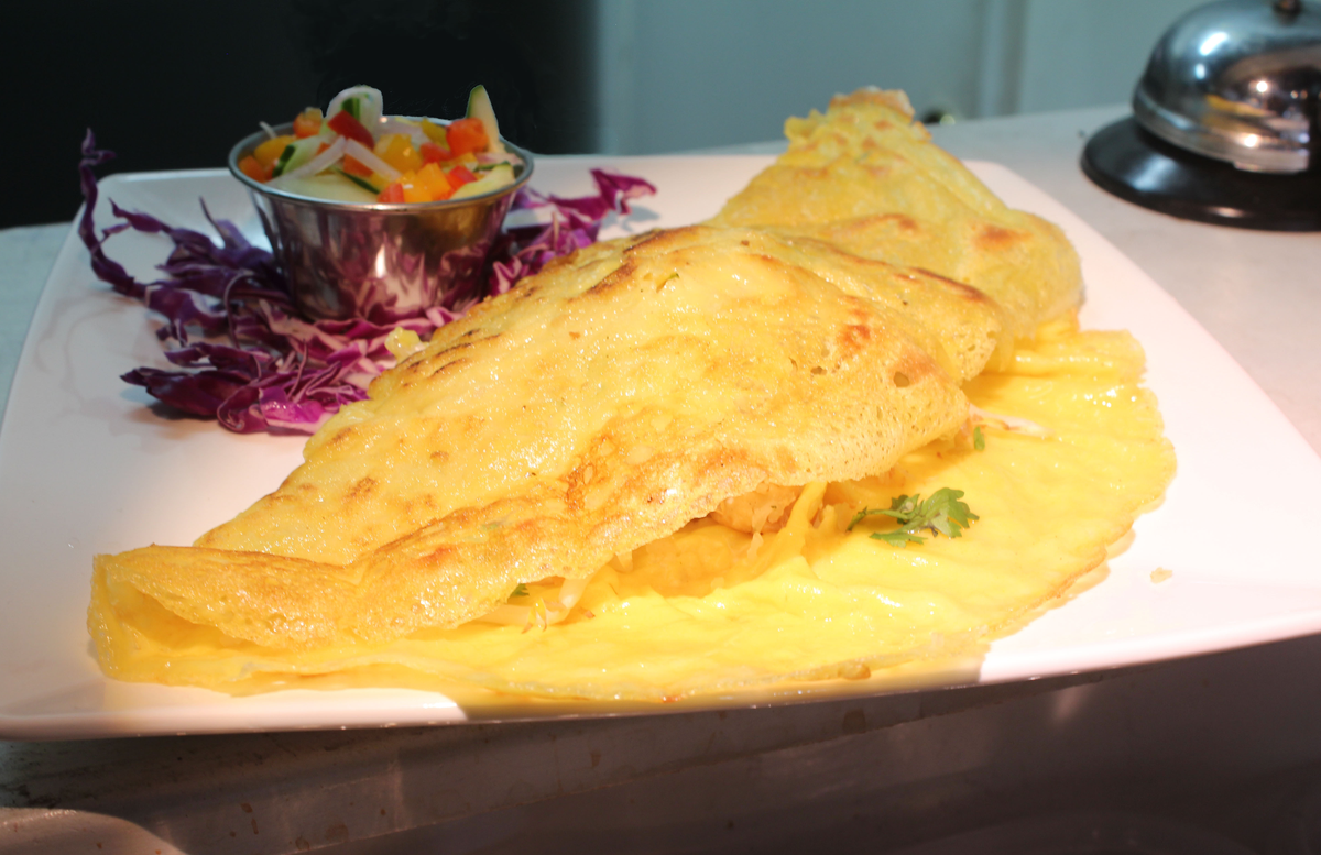 Banana Roti or the Half Moon Pancake? Try both! Amazing Thai Breakfast dishes only at Happy Elephant Vegan ☺