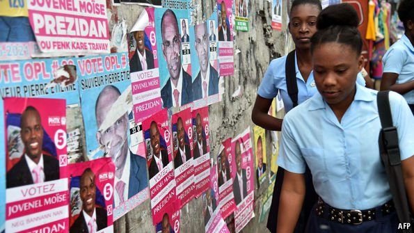 TheEconomist's tweet photo. Haiti’s elections: a troubled country has the chance to take a step forward https://t.co/NhMRgQ5qIq https://t.co/kjCiRdlePR