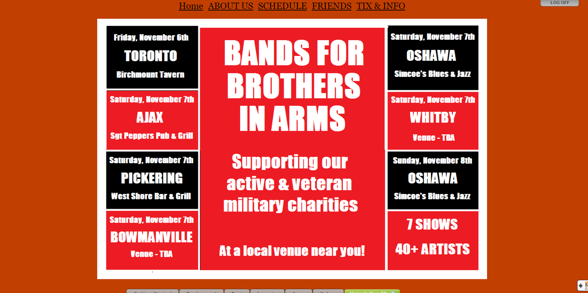 @Regional_Chair Fundraiser for our vets. Nov 6-8 across Durham. bandsforbrothersinarms.org  Please RT!