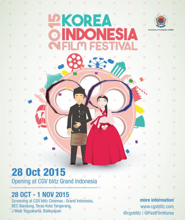 Yang mau tiket nonton <a href="/FestFilmKorea/">#KIFF2024</a> nya @CGVblitz tanggal 28 Oktober - 1 November 2015 yuk RT! #KLNQuiz #KFF2015