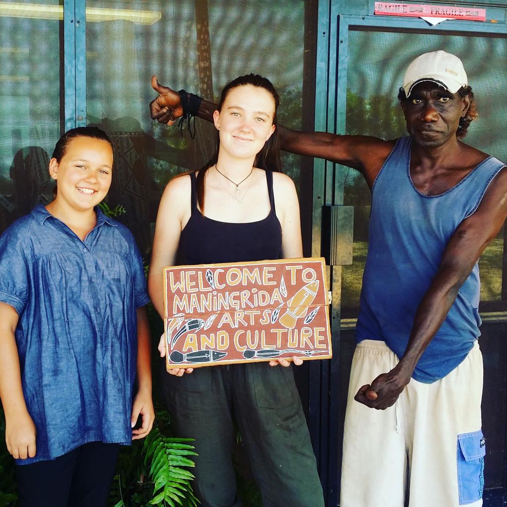 Great local support of the Art Centre café today- Saturdays are all about coffee, culture, &amp; community! #maningrida