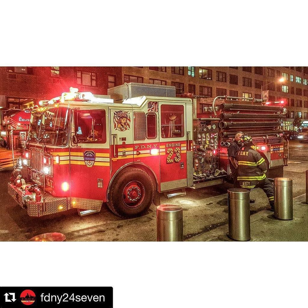 AFireStation's tweet image. Found this cool photo, not mine #Repost @fdny24seven #Engine23 during a call at #ColumbusCircle tonight 
__________…