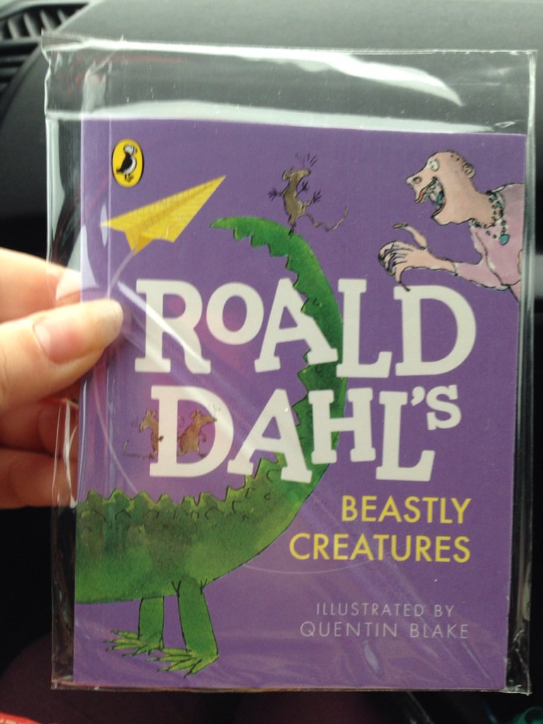 MissALF's tweet photo. .@McDonaldsUK think it's fab that you are using books in your happy meals right now by a top class author #roalddahl https://t.co/euwrnio9p9