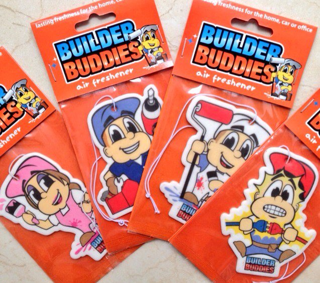 FOLLOW & RT to win these BuilderBuddy air fresheners! Or buy 4 for £4.99 !