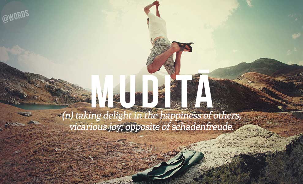 words's tweet photo. Mudita https://t.co/IZZkqGgDgc