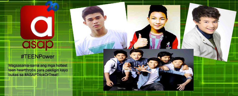 ASAPOfficial's tweet photo. #TEENPower kilig with Darren Espanto, JK Labajo, Inigo Pascual and Gimme 5 boys!!! #ASAPTrickOrTreat https://t.co/2Wdz3Wj3Qm