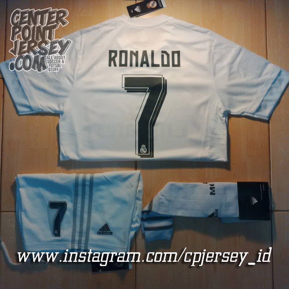 #FULLKIT Real Madrid Home + #RONALDO | 2B175254 / 089652321795 instagram.com/cpjersey_id