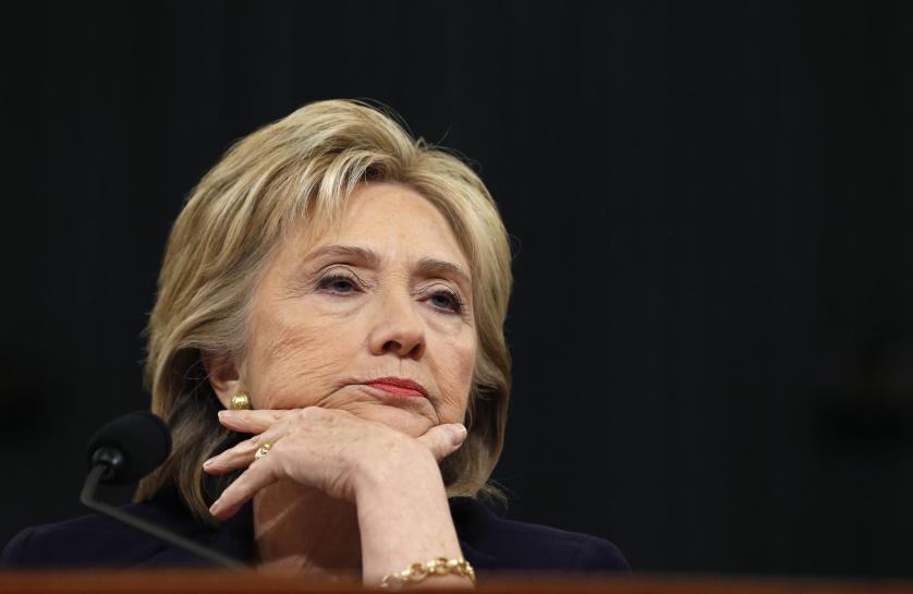 Reuters's tweet photo. Hillary Clinton calls Republican's impeachment vow 'pathetic' https://t.co/LcCxz1Ibj4 https://t.co/CZuLL6pwtf