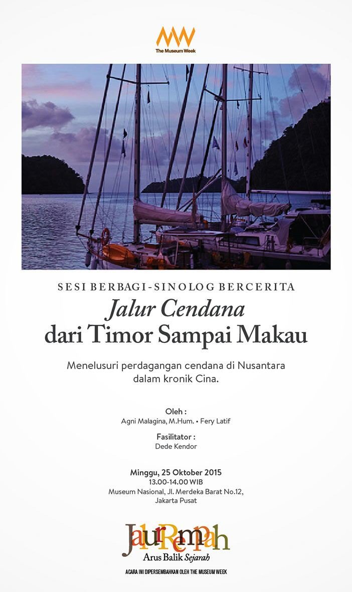 fotokitanet's tweet photo. FK-wan, HARI INI pada @jalurrempah @TheMuseumWeek di  @MuseumNasional akan hadir Senior Editor @NGIndonesia juga. https://t.co/cQhaNaUNQ3