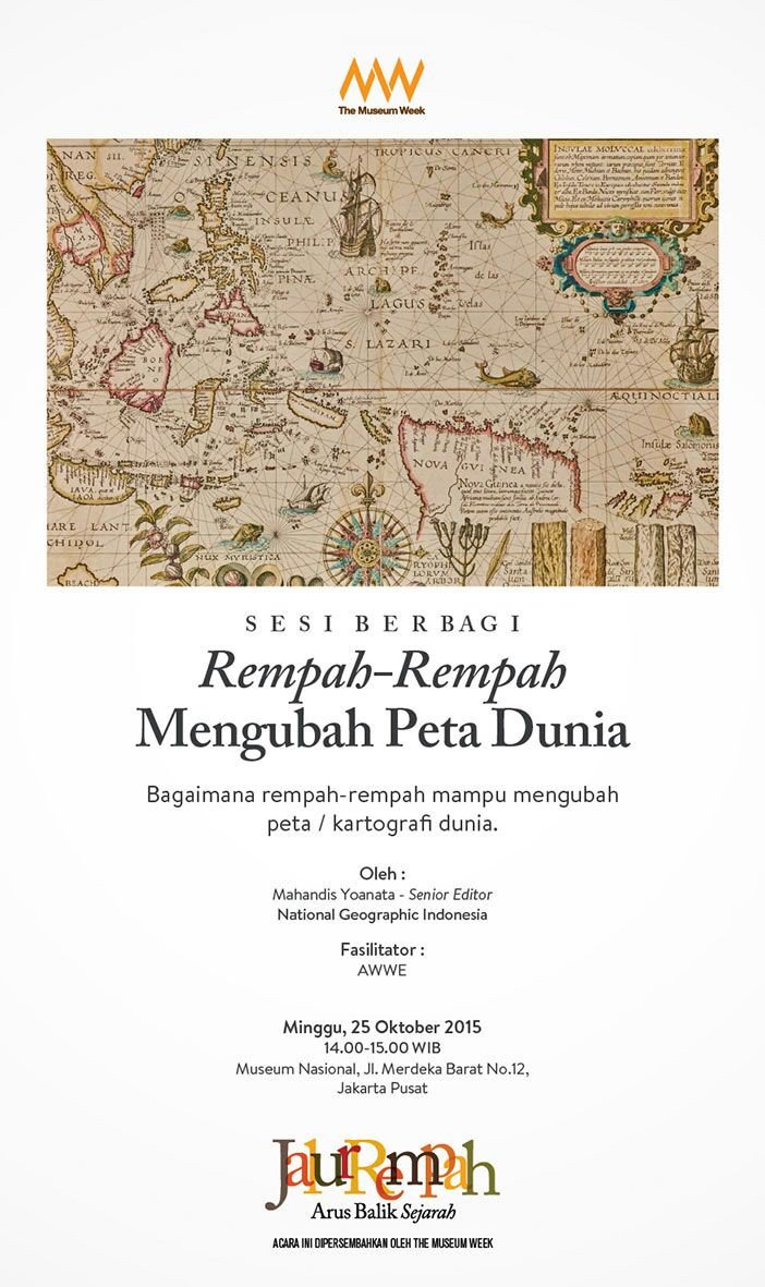 fotokitanet's tweet photo. FK-wan, HARI INI pada @jalurrempah @TheMuseumWeek di  @MuseumNasional akan hadir Senior Editor @NGIndonesia juga. https://t.co/cQhaNaUNQ3