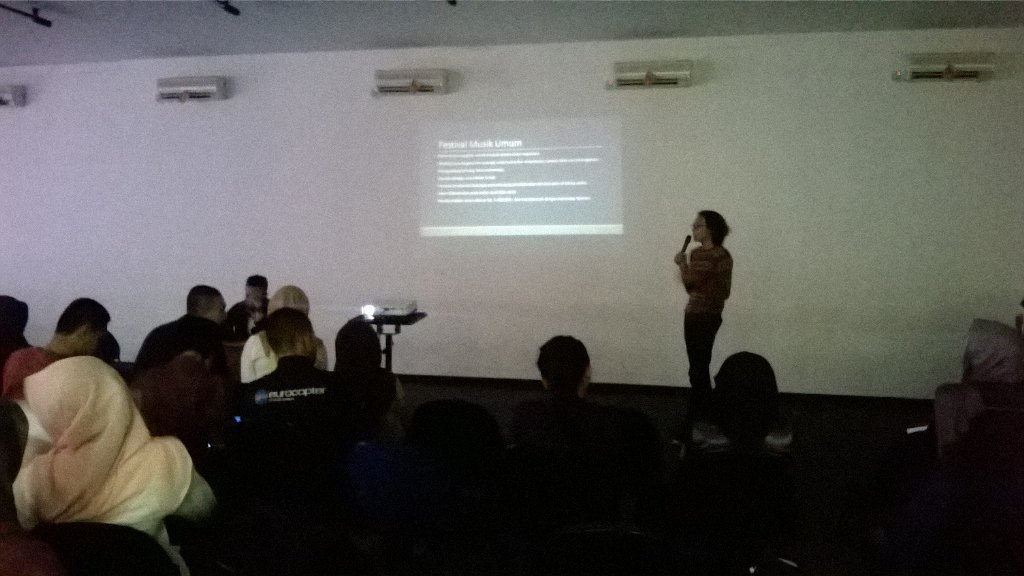 Pembacaan Program Kerja unit kegiatan Mahasiswa BASIC Angkasa Art FISIP. #MubesUnnur2015