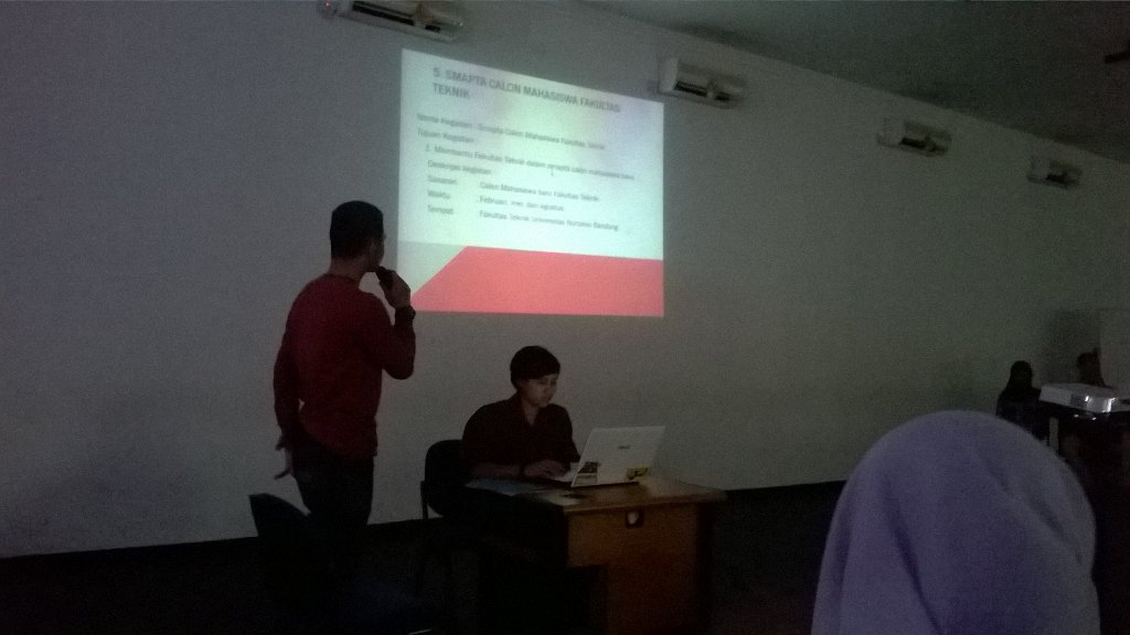 Pembacaan Program Kerja KPM (Korps Pelayanan Medis) Fakultas Teknik. #MubesUnnur2015.