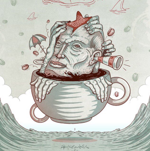 Kahve Festivali'nde 3.gun! Ana gar binasindaki sergimize bekliyoruz. <a href="/istcoffeefest/">İstanbul Coffee Festival</a> #coffee #art