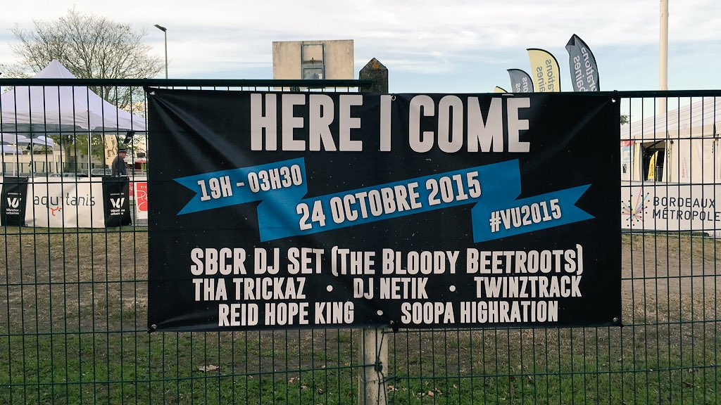 VU_Pessac's tweet photo. Soirée #hereicome avec @SBCROfficial #thatrickaz #DJnetik @Twinztrack #reidhopeking #soopahighration c'est CE SOIR ! https://t.co/La6Yj6B3AF