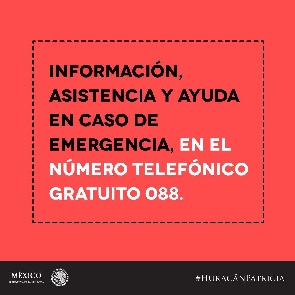 MARIANAHERRERA's tweet photo. #HuracanPatricia ubiquen el refugio más cercano #PrayforMexico 🙏🏼 https://t.co/mg8WZgGdLk