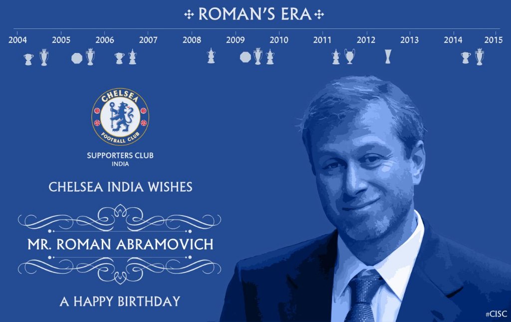 Happy Birthday Mr Roman Abramovich!!!! 