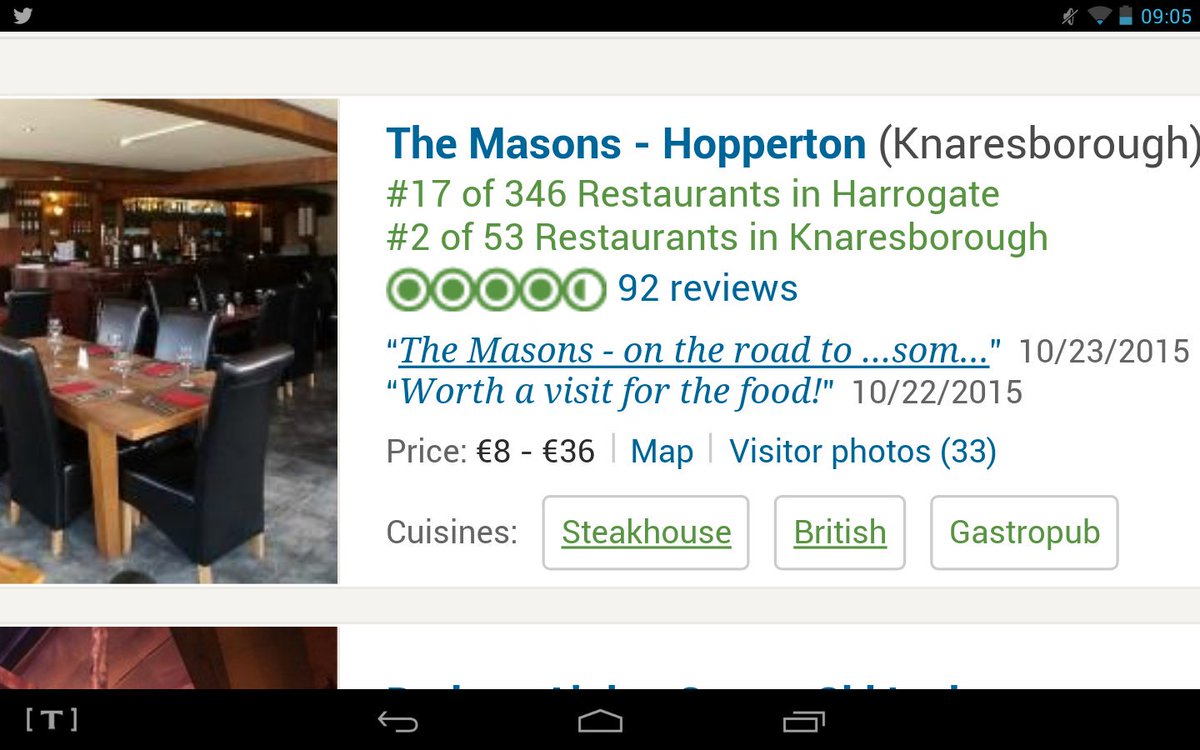 From closed to top 20 in Harrogate on Tripadvisor! We say thank you to all of our customers over our first 3 months!