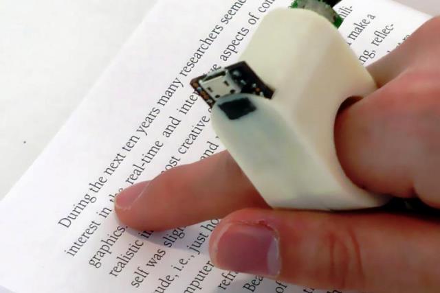 ScenariLavoro's tweet photo. #FingerReader, anello che legge i libri per #ciechi e chi non vede bene https://t.co/kY22LfJMXd #ArtigianiDigitali https://t.co/zKXq5xd1HH