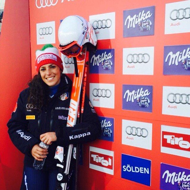 fisalpine's tweet photo. Sensational 1st GS run from @FedeBrignone who ripped the icy track to lead Shiffrin by 0.95sec and Weirather by 1.42 https://t.co/QKneUy7Bhf