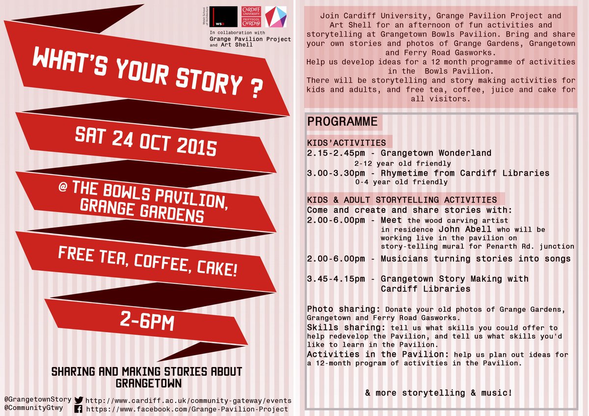 GrangetownStory's tweet image. Looking forward to seeing you all at the Bowls Pavilion, TODAY, 2-6pm!!! Everyone is welcome! Free drinks &amp;amp; cake!