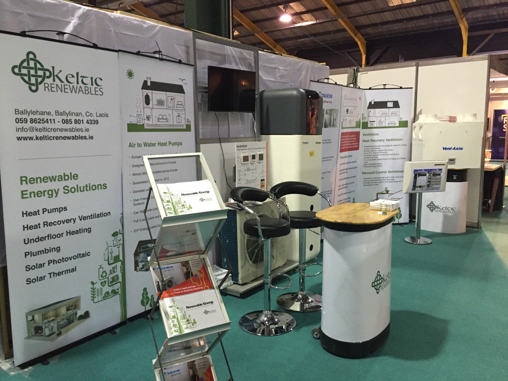 Iankilloch's tweet photo. Keltic Renewables our Daikin Dealer Partner stand, at the Ideal Homes Show this weekend. See us on Stand P59. https://t.co/EcVSAmKpMh