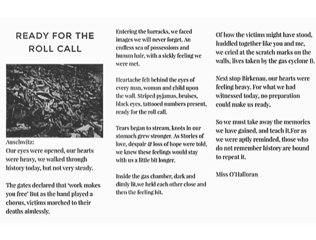 Poem for Auschwitz #holocaust #reteacher