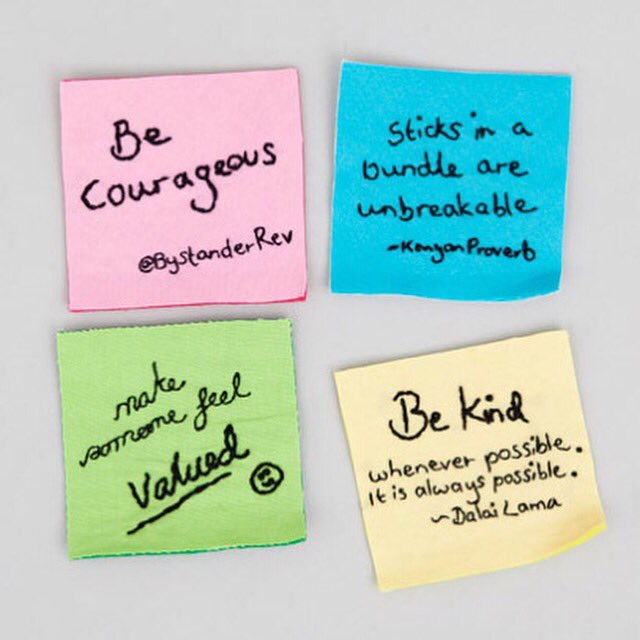 Craftivists's tweet photo. Join our @BystanderRev challenge this wknd &amp; take the power out of bullying👉🏼https://t.co/4WWO7USWjs #MonthOfAction https://t.co/3ibJmIjjSv