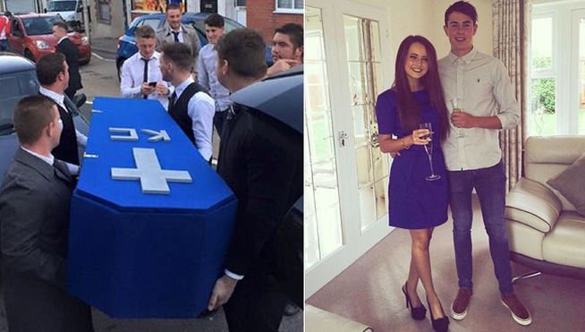 informativost5's tweet photo. Pasa tanto tiempo con su novia que los amigos le organizan un funeral por no verle nunca  https://t.co/glDOo69A5M https://t.co/qmF6xJDDVy