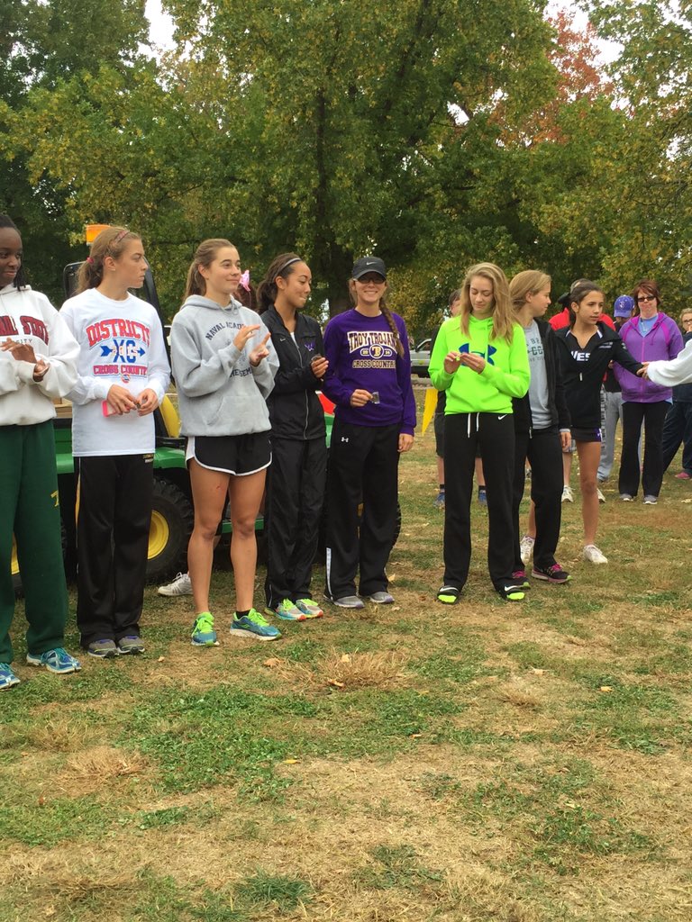 TBHS_XC's tweet photo. They're moving on to sectionals: Hartwig, Boessen, and Monita! #WEARETROY #ProudCoach https://t.co/0vseRcVZ0M