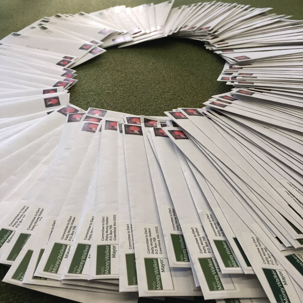 PattyforMayor's tweet photo. Send out a mailing today! #pattyformayor #greenfieldvotes https://t.co/ASLR06qJ8O