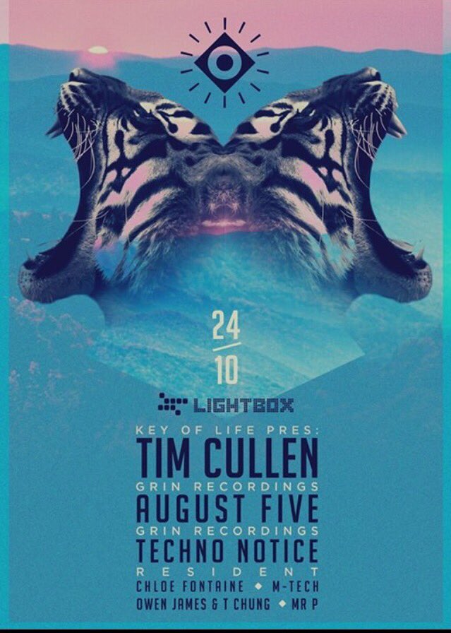 ItsAllTechno's tweet photo. @keyoflife5 tonight @Lightbox_ with @DJTimCullen &amp; @iamaugustfive from @grinrecordings https://t.co/siajwY9LY9