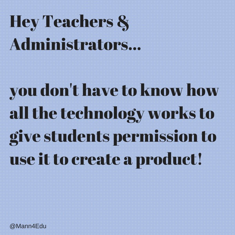 Mann4Edu's tweet photo. You have #PermissionToFail #EdcampKaty -- Give the permission and be amazed at the results! #edchat #txpvi https://t.co/3qAykgV48t
