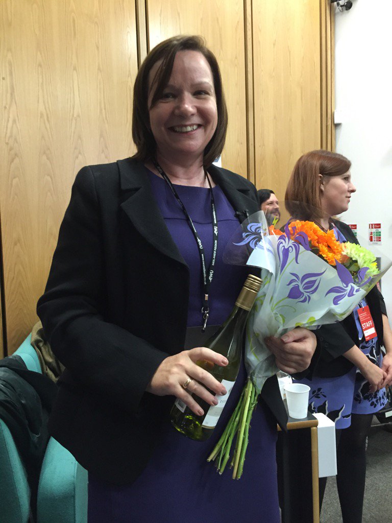 SpiritofJD's tweet photo. Big conference thanks to outgoing @EastMidsLabour chair @LindaWoodings - she did a great job #emlab15 https://t.co/l4eWtHRTDf