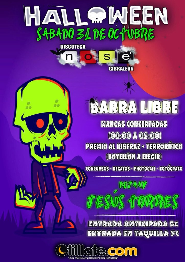 DiscotecaNoSe's tweet photo. 1 SEMANA PARA HALLOWEEN🎃🎃 
ESTAIS PREPARADOS???
BARRA LIBRE (DE 00:00 A 02:00)
ULTIMAS ENTRADAS POR LISTA A 5€. https://t.co/oubgeF9j3h