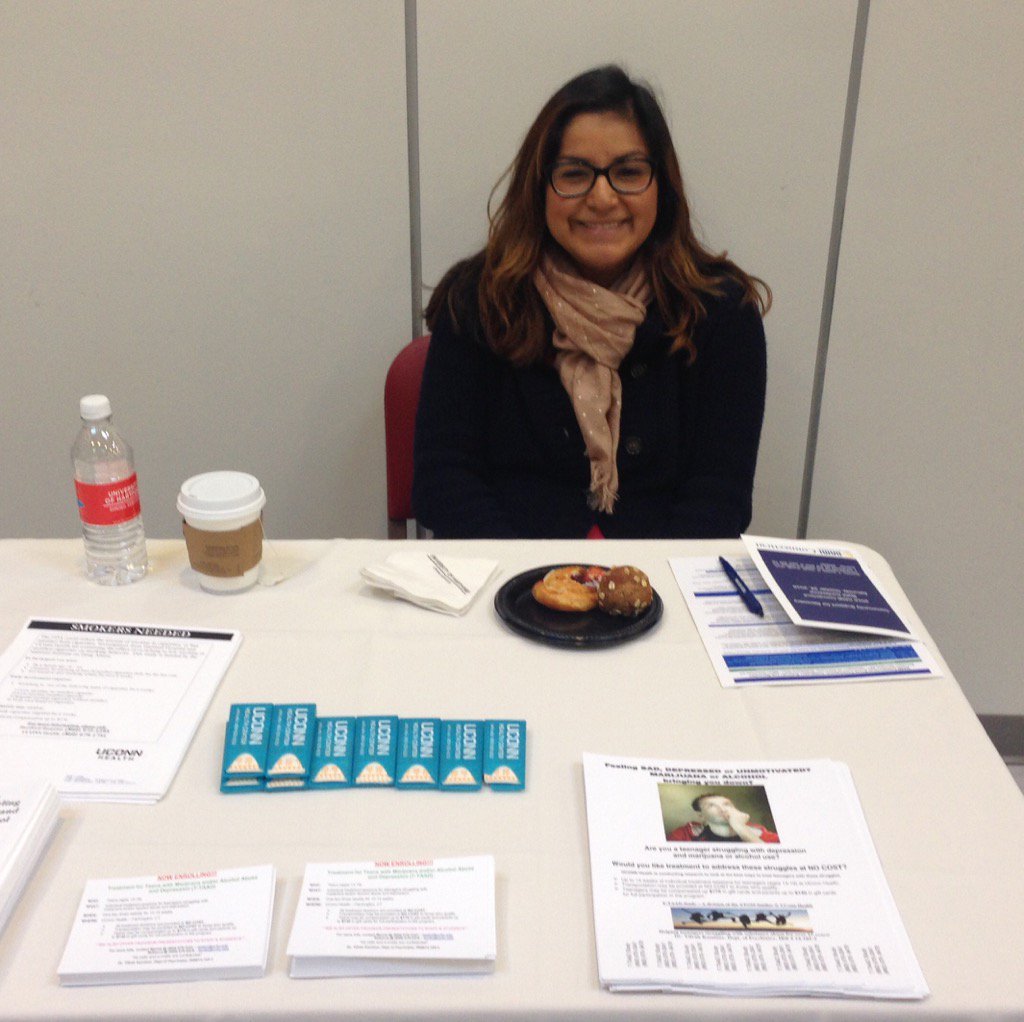 NAMIConnecticut's tweet photo. UCONN Research Study Vendor table at the NAMI CT Annual Conference, today @ Univ. of Hartford. #hcsmct #namict https://t.co/kTNwHNJfUv