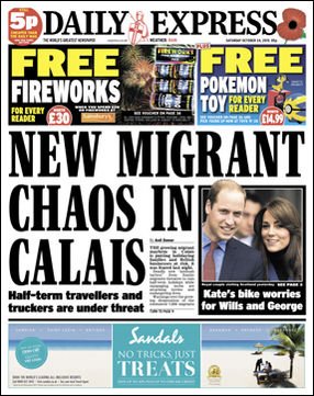 ExpressFront's tweet photo. The foreigners are coming, be very afraid! https://t.co/cwB0yo8Ase
