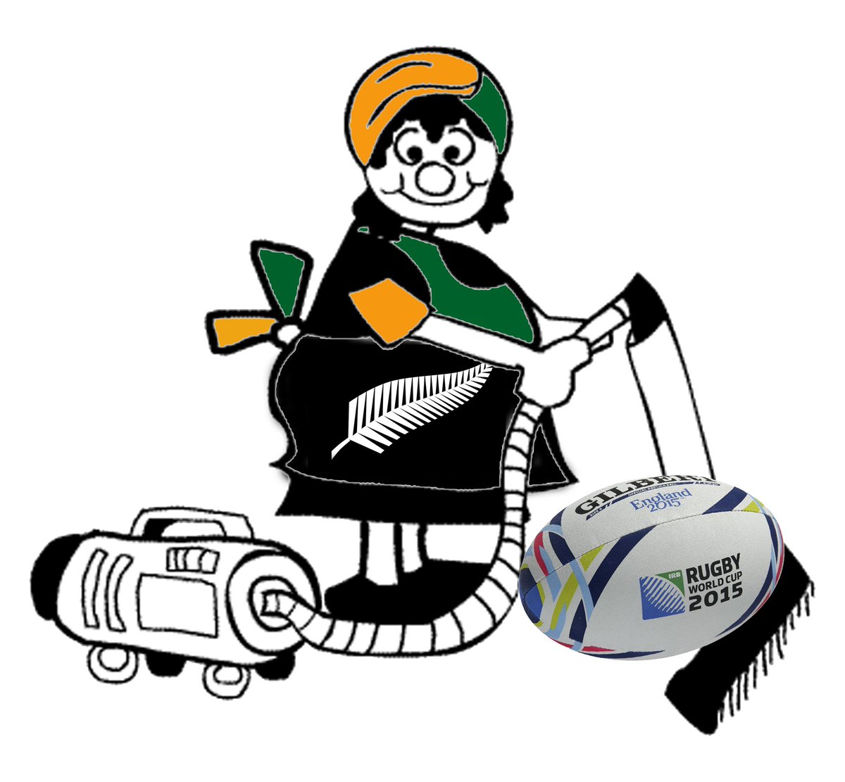 Baglady with divided loyalties....I have customers in both countries! #RWC15