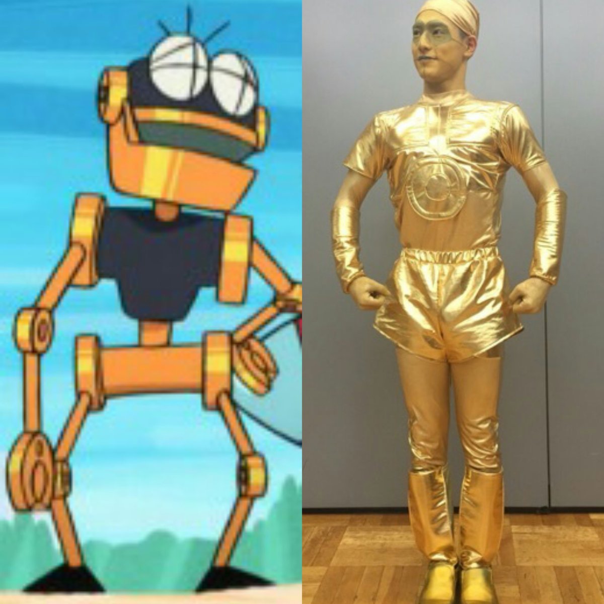 全然似てないんやけど なんでかわからんけど ユースケの仮装見ると こいつ思い出す 21エモン 芋掘りロボット ゴンスケ T Co Mwggzpx5an