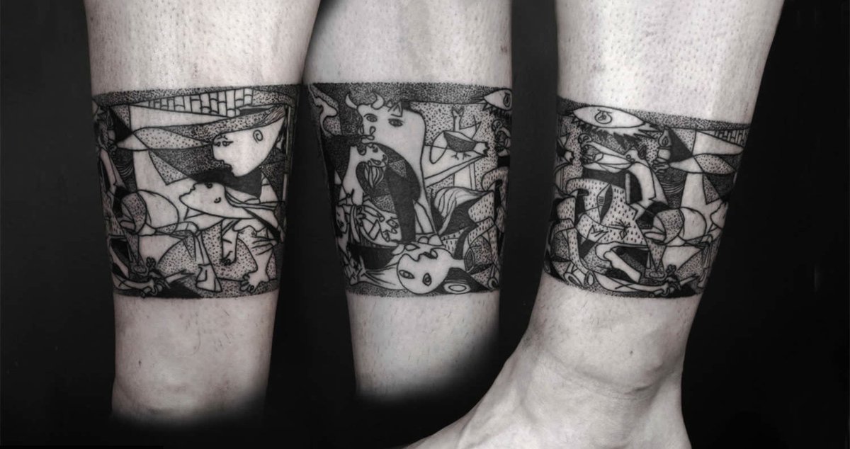 artcube's tweet photo. Tattoo and art - pretty exact recreations of famous artworks on @Scene360 https://t.co/8GTKVe1vLm https://t.co/7HBc7nDJjt