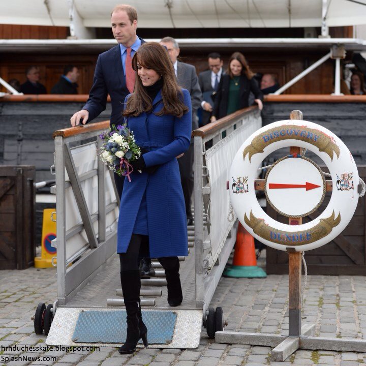 #DukeandDuchessofCambridge visiting #RRSDiscovery #Dundee registered #Stanley #FalklandIslands.