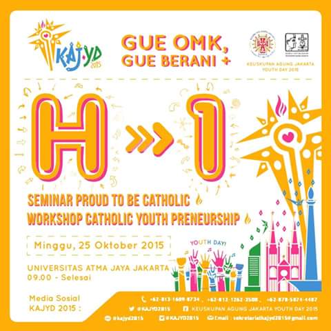7ennyTan's tweet photo. Yuk Gabung di Seminar Proud to be Catholic Youth Preneurship, Minggu 25 Oktober 2015 di Universitas Atmajaya https://t.co/C0jynaCru5