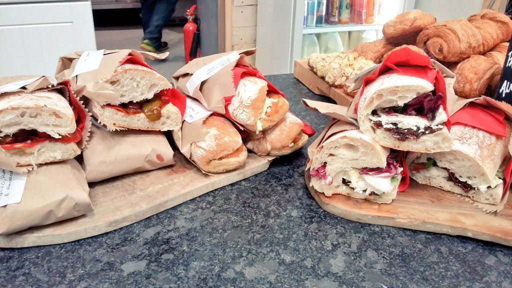 HighballNorwich's tweet photo. Lots of tasty food in the #betacafe today inc. chorizo hummus and roasted veg sandwiches  #geteating #chickpeapower https://t.co/APIQARc8Da