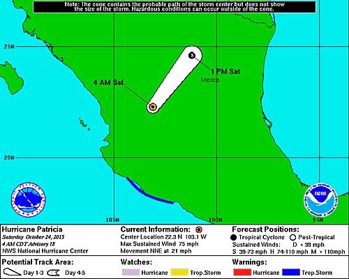 EfektoTv's tweet photo. Se degrada #HuracanPatricia a Tormenta Tropical, sin embargo continuarán lluvias https://t.co/bQmxhmbdNf