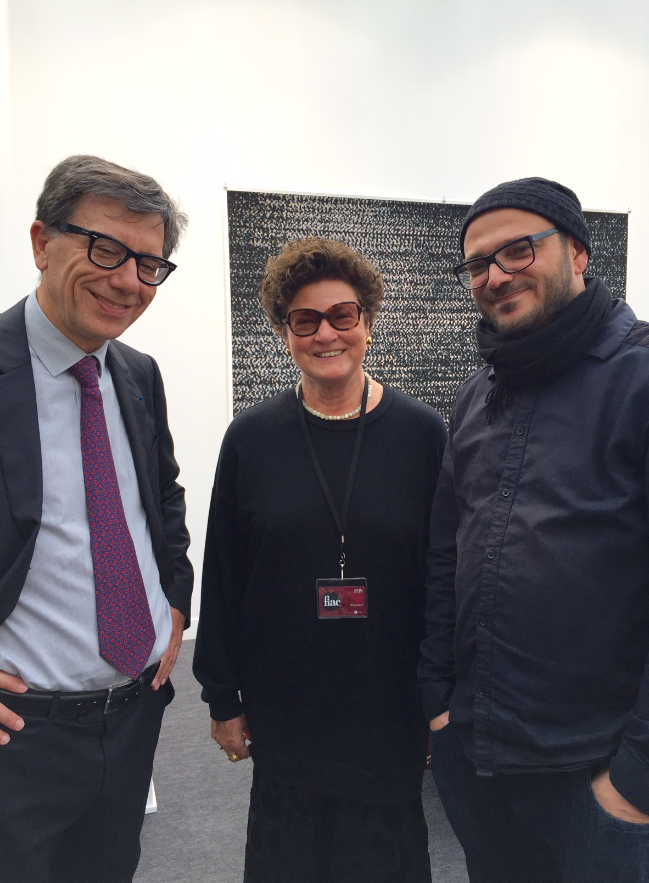 Winner of the Marcel Duchamp prize Melik Ohanian, Chantal Crousel &amp; Serge Lavisgnes #galeriechantalcrousel #fiac2015