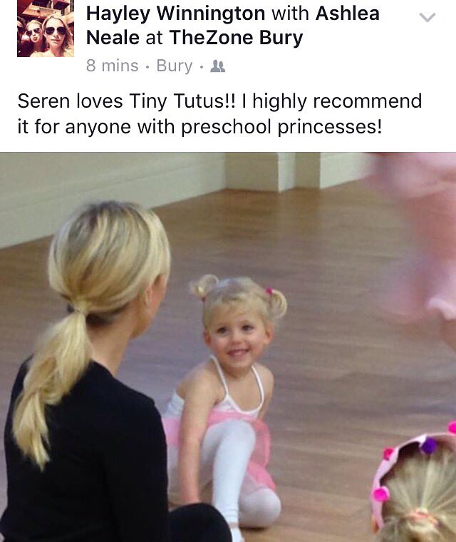 TheZoneBury's tweet photo. Thank you @HWinnington ๐ We absolutely love having Princess Seren at Tiny Tutu's ๐ธ๐ผ๐ผ
#TheZone #TinyTutus #Ballet https://t.co/12BXHdtNe9