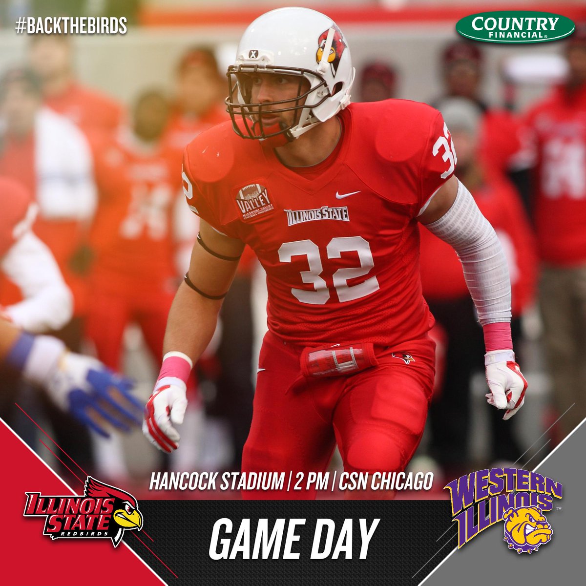 ISURedbirds's tweet image. Wake up Redbird fans ... it is HOMECOMING!!!! No. 3 ISU vs. No. 20 WIU today at Hancock Stadium #BackThe Birds