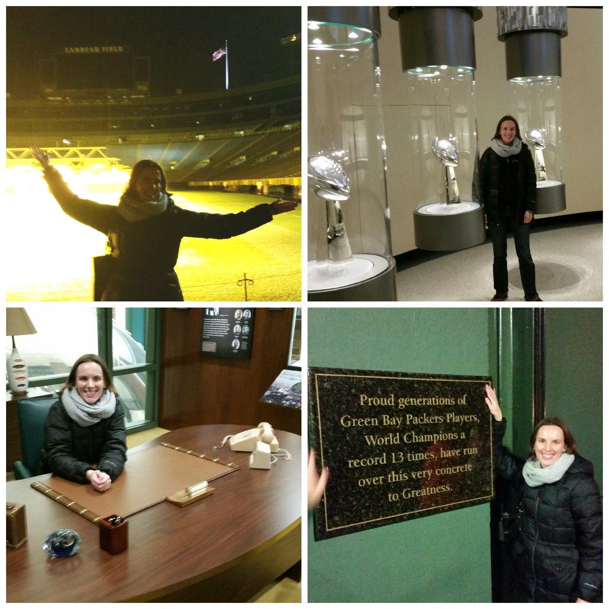 MKEFoodTour's tweet photo. Walked in Vince's footsteps to kick off @BoomersInGroups at Lambeau. #BiGTravel15 #gopackgo #atws15 https://t.co/5YVHQFHfAl